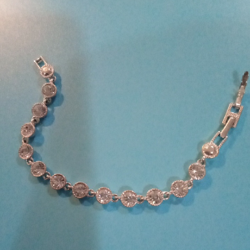 Avon Silver Crystal Bracelet